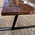 Стол из слэба капового карагача со смолой и логотипом компании, фото 7